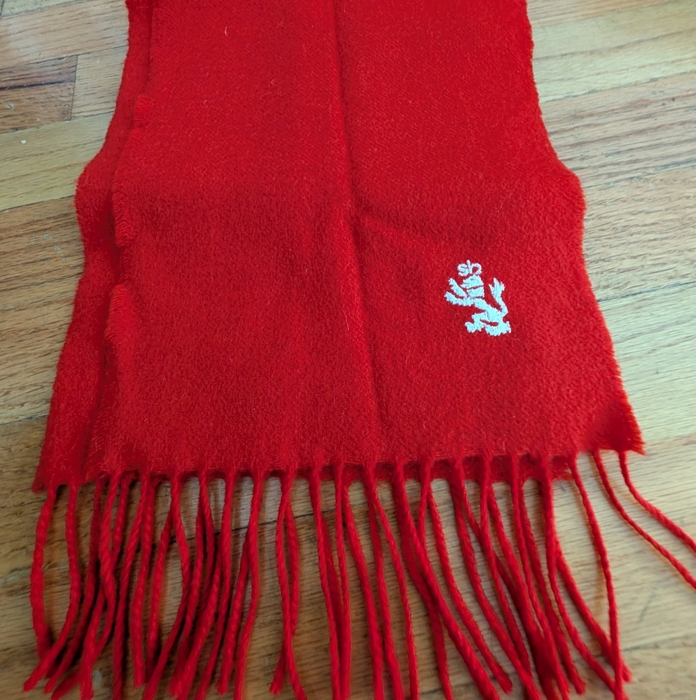 Red Vintage cashmere Scarf